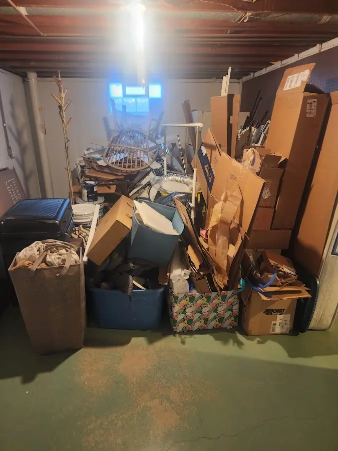 Roll-off dumpster container at job site for Construction Dumpster Rental in Laketon